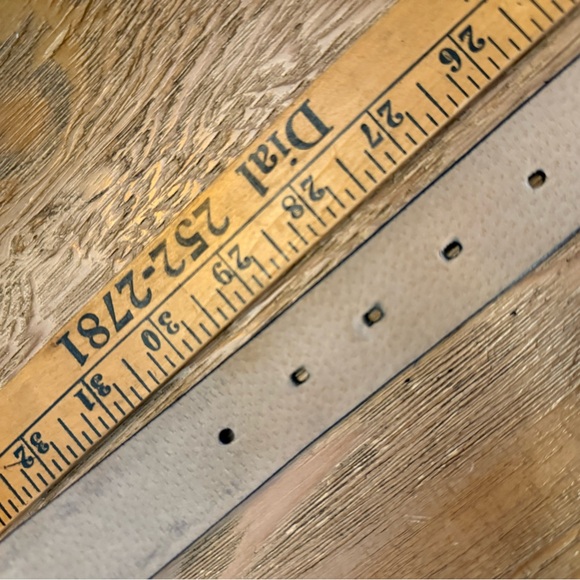 Jacqueline Ferrar Navy Belt with Gold Circle Buckle - Picture 4 of 5